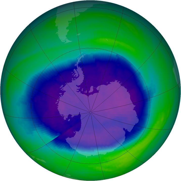 Ozone Map 1993-09-22